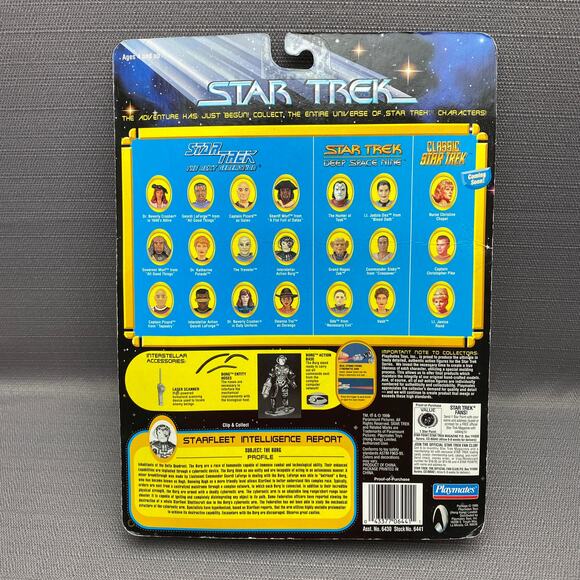 Playmates 1995 Star Trek TNG Borg with Firing Cybernetic Arm Action Figure - Picture 2 of 7